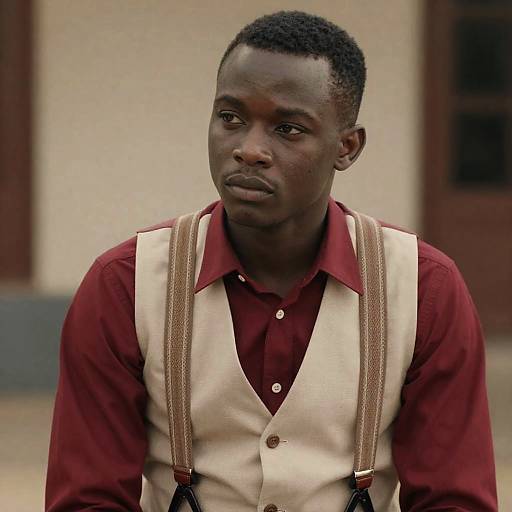 Serious Young Man in Stylish Attire