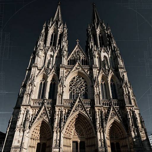 Hyperrealistic Gothic Cathedral Lighting