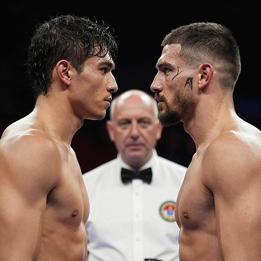 Boxers Face Off Before Match