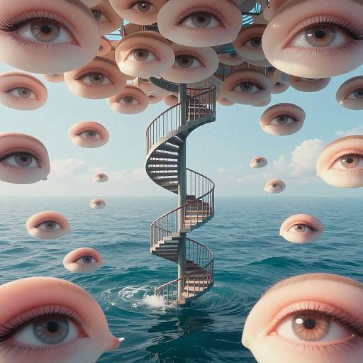 Spiral Staircase Over Dreamy Eyelids