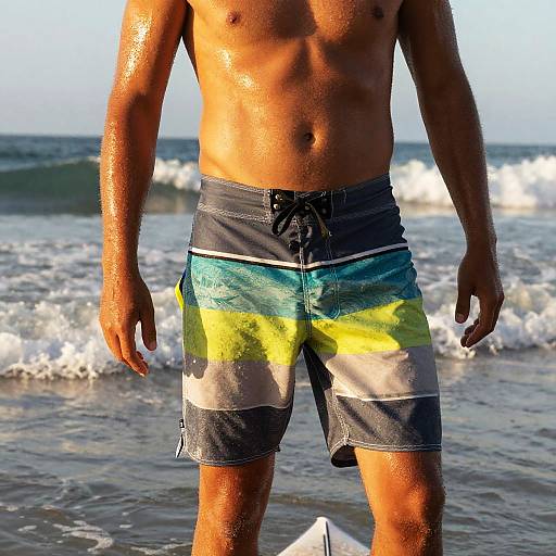 Sun-Kissed Surfer at Golden Hour