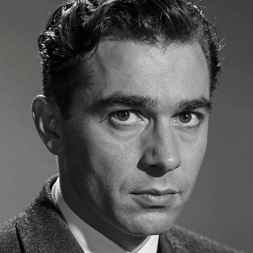 Vintage 1940s Black and White Portrait