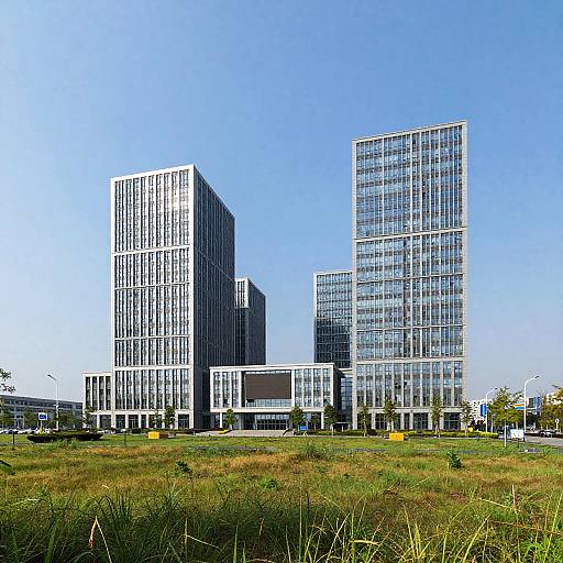 Energy-Efficient Building Complex Landscape