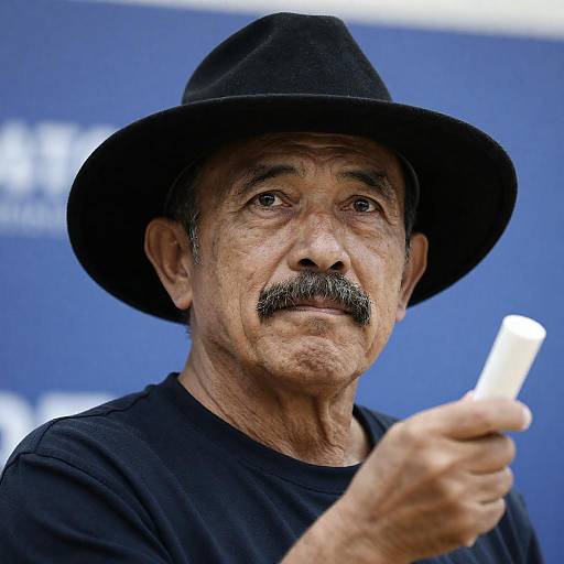 Determined Elderly Man in Focus