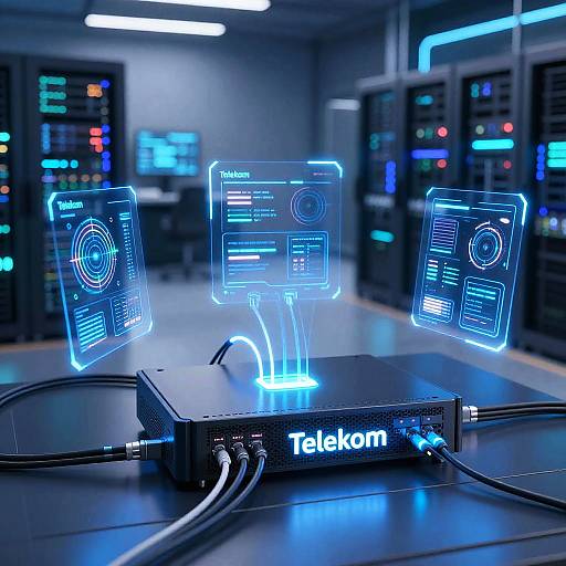 Telekom Digital Network Hub Visualization