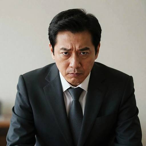 Portrait of a Determined Middle-Aged Man