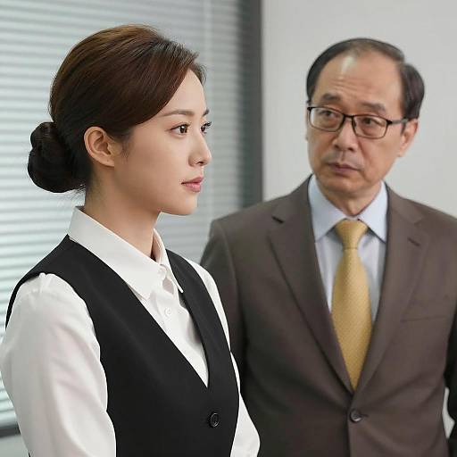 Office Scene with Diverse Characters