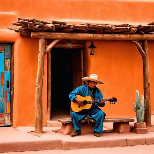 Street Musician in Vibrant Southwest Culture Street Musician in Vibrant Southwest Culture