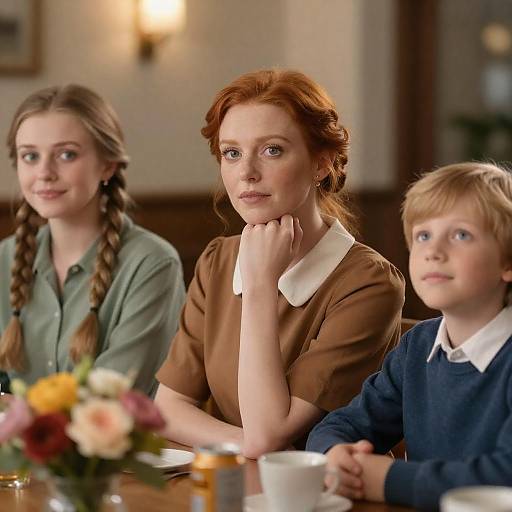 Captivating Moment at a Table