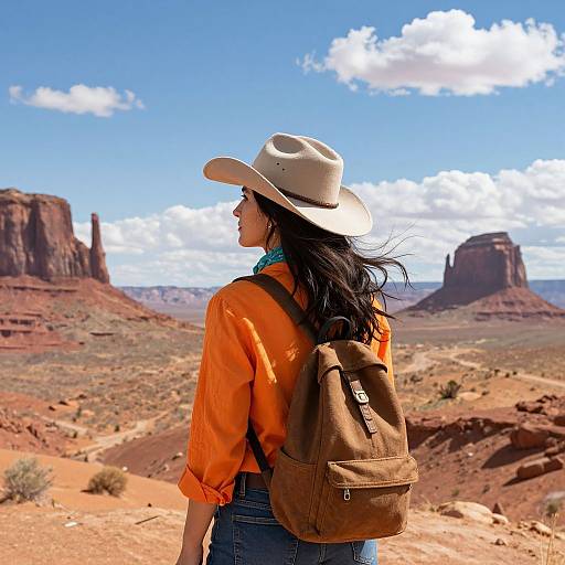 Desert Adventure Woman in Monument Valley