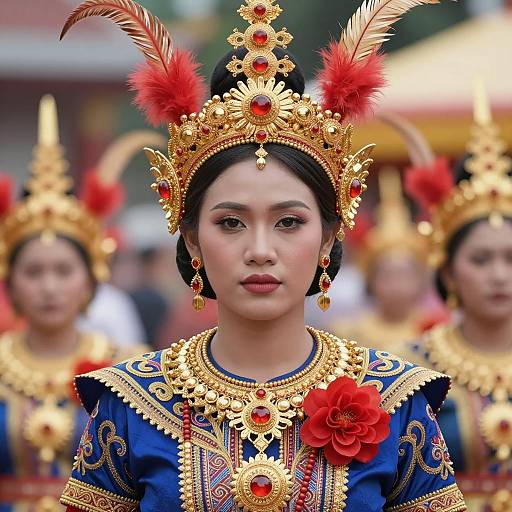 Photorealistic ASEAN National Costume Portrait