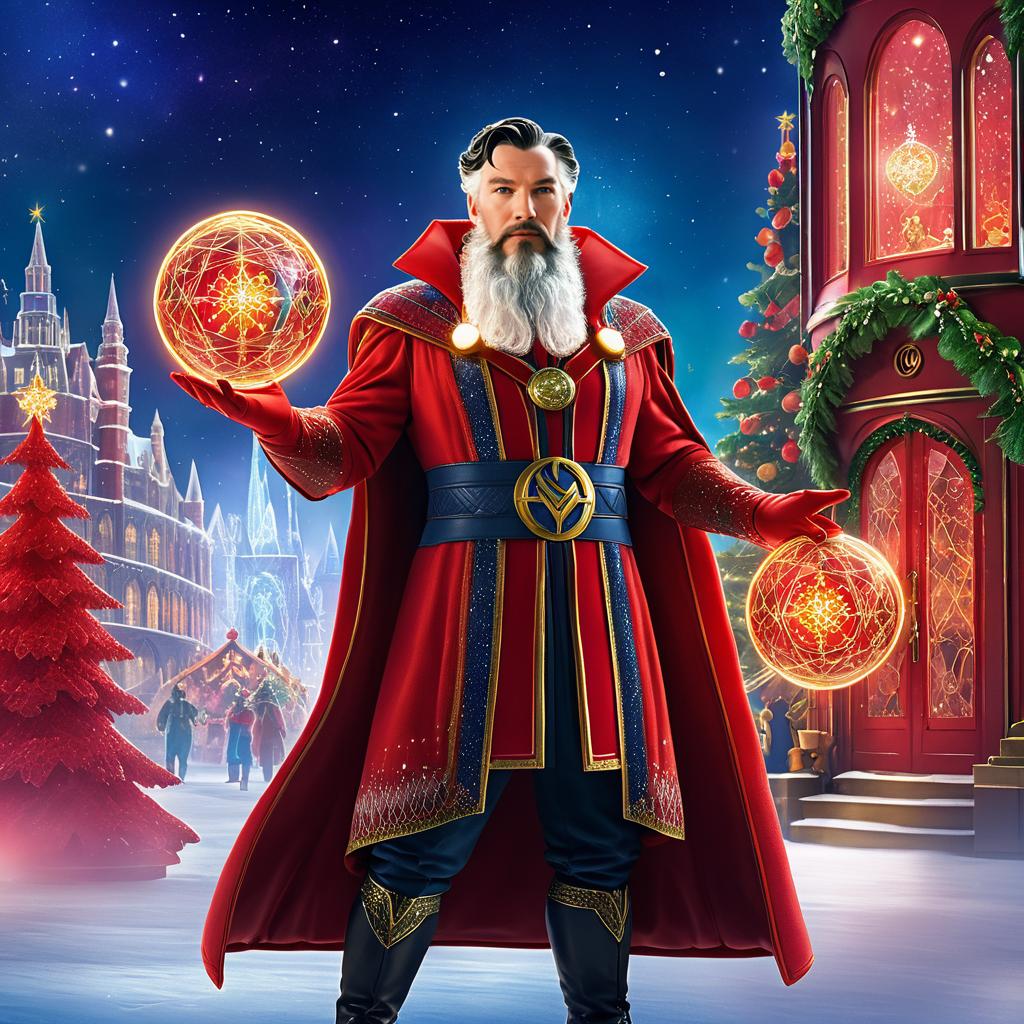 Santa Doctor Strange in Winter Wonderland