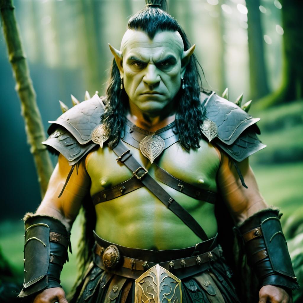 Cunning Orc Chieftain in Film Style