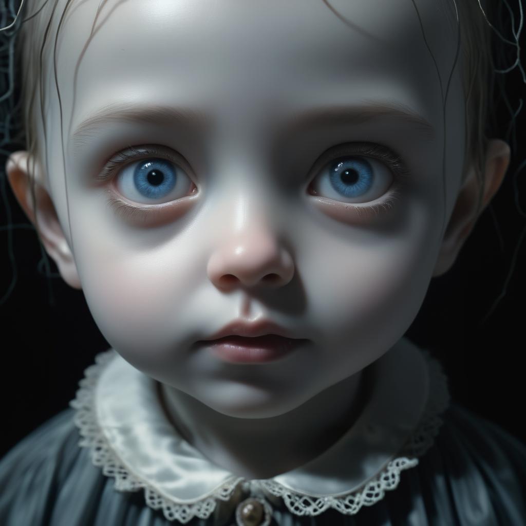 Surreal Portrait of a Ghostly Child