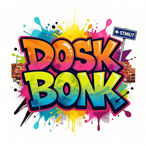 Vibrant Graffiti Word Art Explosion