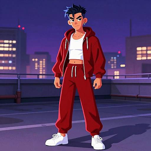 Urban Night Fashion Portrait