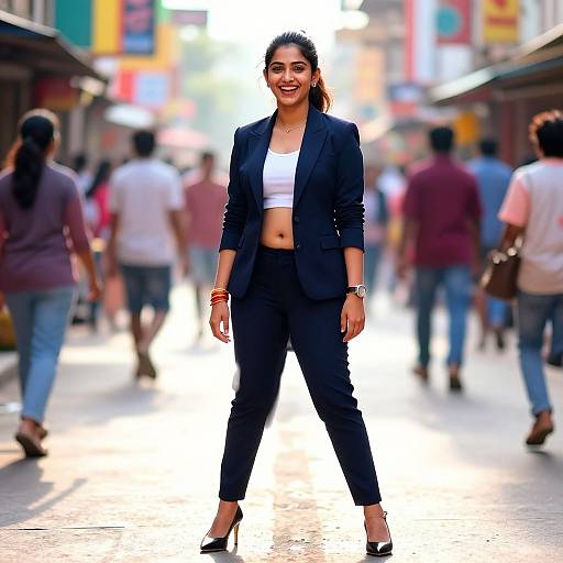 Vibrant Portrait of Tamil Woman