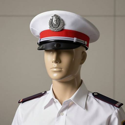 Stylized Police Mannequin Head Portrait