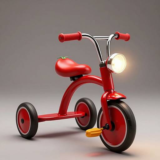 Crimson Tomato-Inspired Tricycle Design