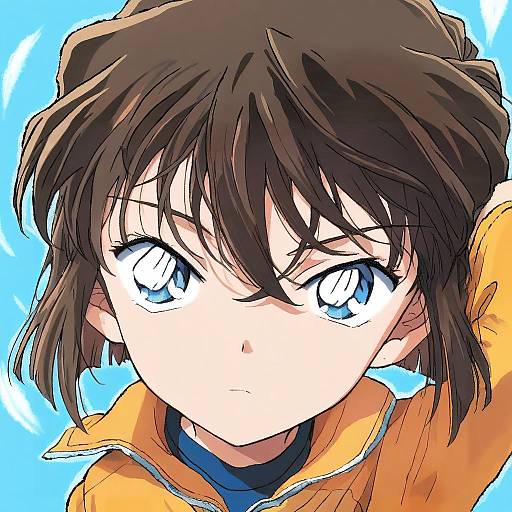 Illustration of Haibara ai, meitantei conan in the style of Poipoi purin