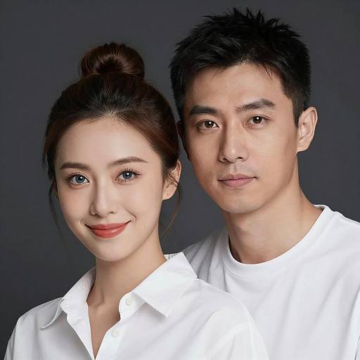 Couple Portrait in Dark Setting