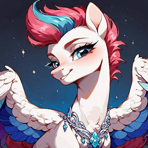 Captivating Portrait of Feral Pony Zipp Storm