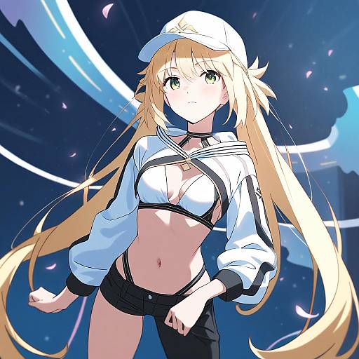 Illustration of Artoria caster (swimsuit) (first ascension) (fate), fate (series) in the style of Valefal coneri