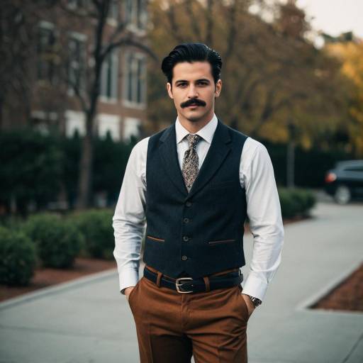 Stylish Solo Gentleman in Classy Attire