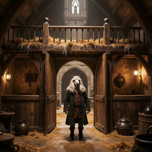 Dwarven Horsekeeper at Enchanted Stable