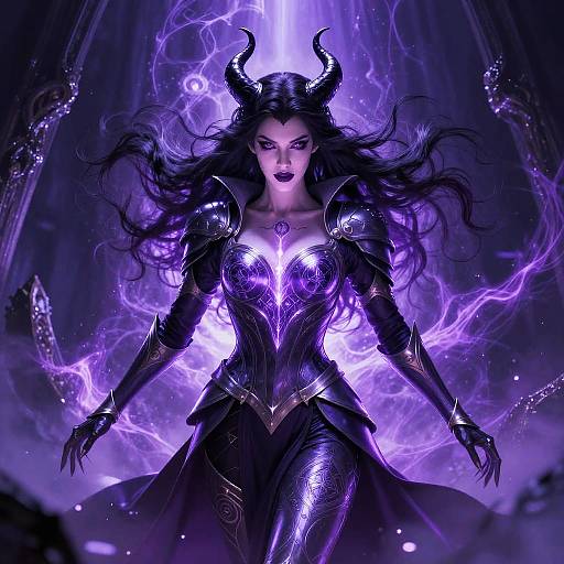 Villainess Violet Emerging from Portal