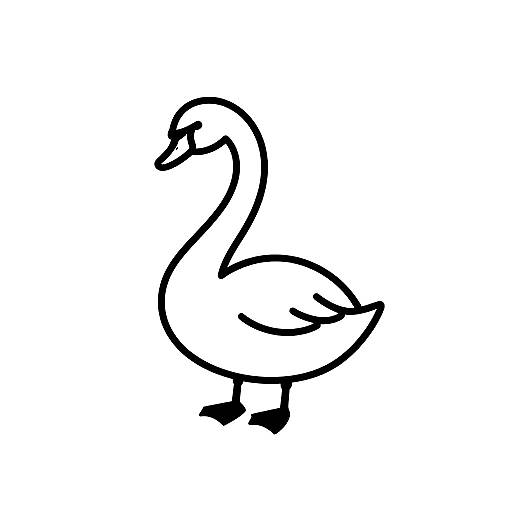 Minimalist Swan Logo Design