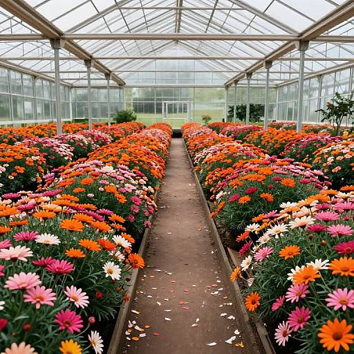 Endless Rows of Vibrant Daisies