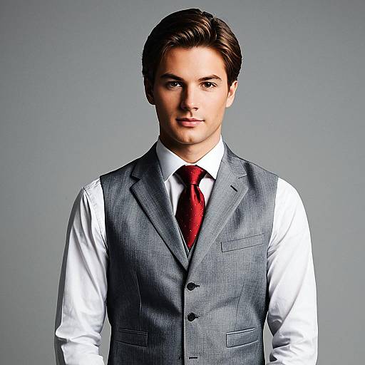 Stylish Man in Formal Office Attire