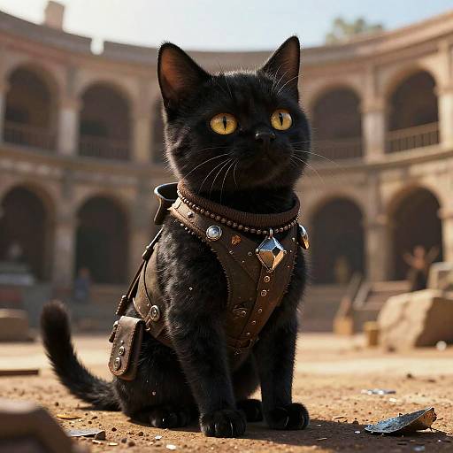 Post-Apocalyptic Cat Scavenger