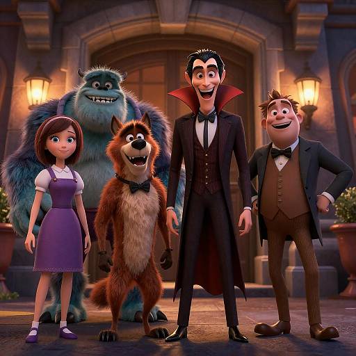 Exaggerated Characters at Hotel Transylvania