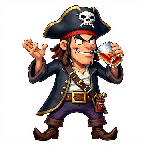 Epic Cartoon Hologram Pirate