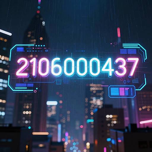 Neon digital clock displaying 