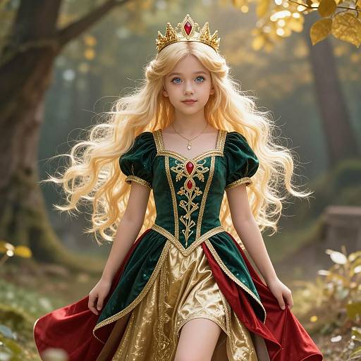 Regal Blonde in Enchanted Forest