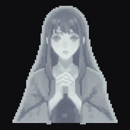 Ghostly Young Woman NPC Portrait