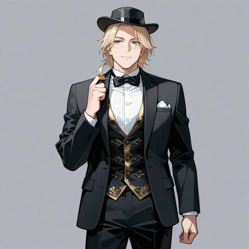 Rugged Cowboy in Elegant Tuxedo Rugged Cowboy in Elegant Tuxedo