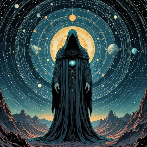 Lovecraftian Ophanim with Cosmic Solar System