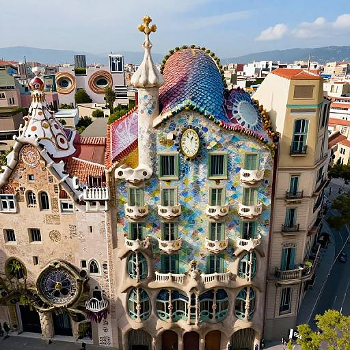 Surrealist Modernist Barcelona Flight