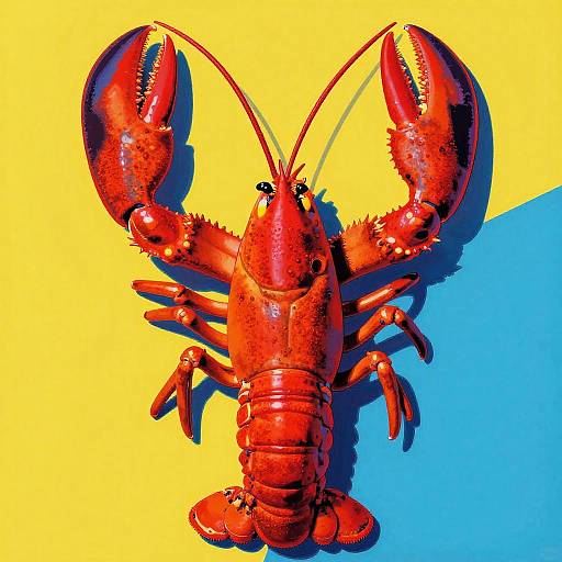Andy Warhol-Inspired Lobster Claw Art