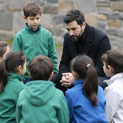 Heartwarming Moment with Children