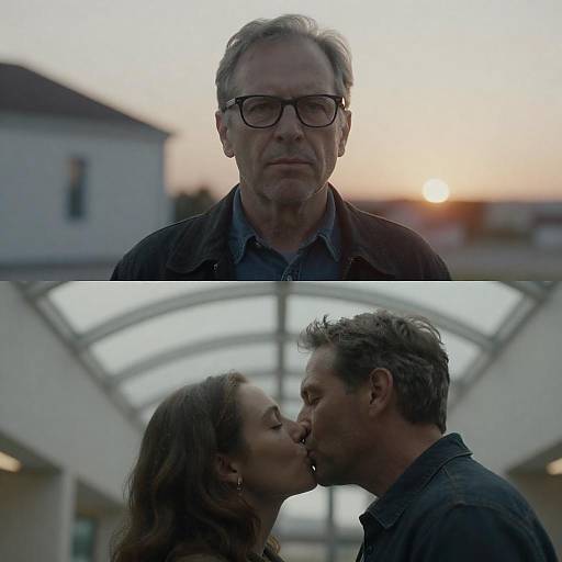 Contrasting Emotions in Split-Image Photography