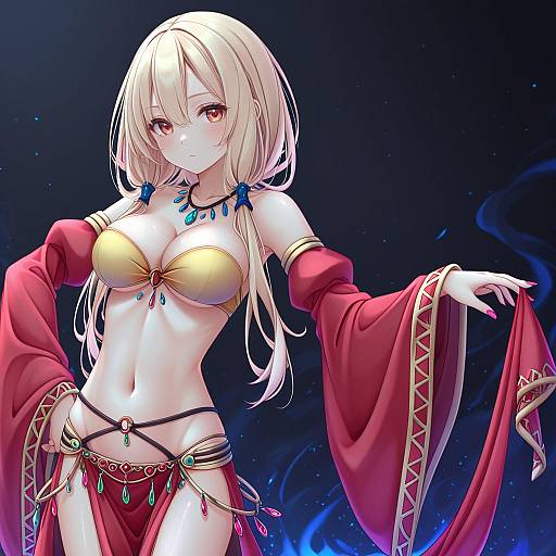 Illustration of Gypsy (ragnarok online), ragnarok online in the style of Yoye (pastel white)