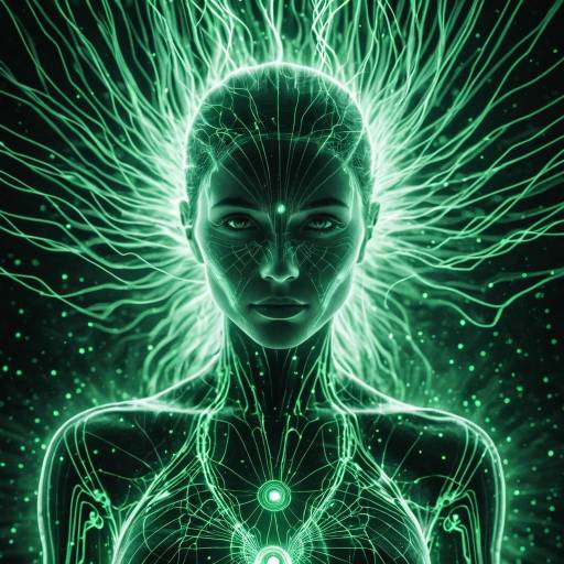 Radiant Woman: Glowing with Energy