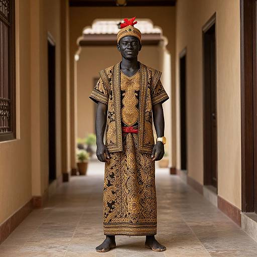 Melanau Man in Traditional Costume