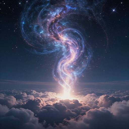 Celestial Vortex of Radiant Light