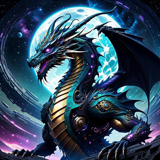 Ethereal Dragon in Cosmic Void Habitat Ethereal Dragon in Cosmic Void Habitat